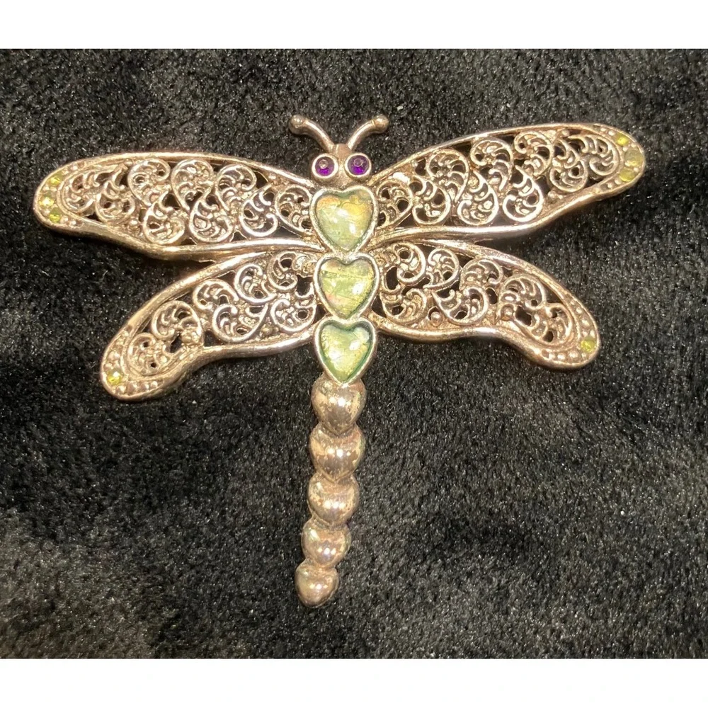 Dragonfly Brooch Pin Lot Women Multicolor Enamel Mother of Pearl